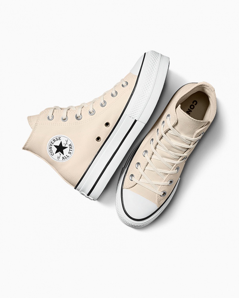 Converse Chuck Taylor All Star Lift Platform Fehér Fekete | 371IQLMDE