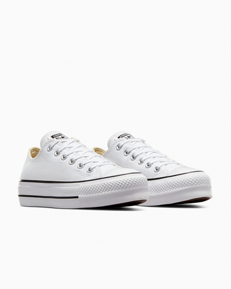 Converse Chuck Taylor All Star Lift Platform Fehér Fekete Fehér | 724NALOJH