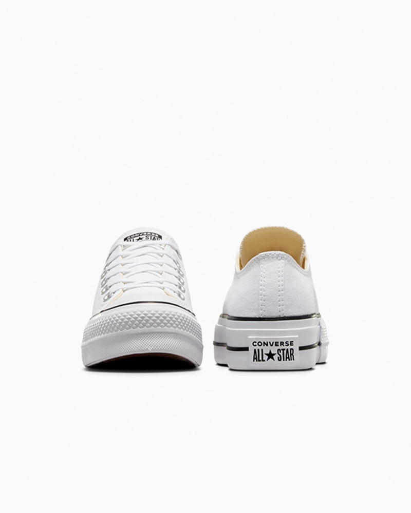 Converse Chuck Taylor All Star Lift Platform Fehér Fekete Fehér | 724NALOJH