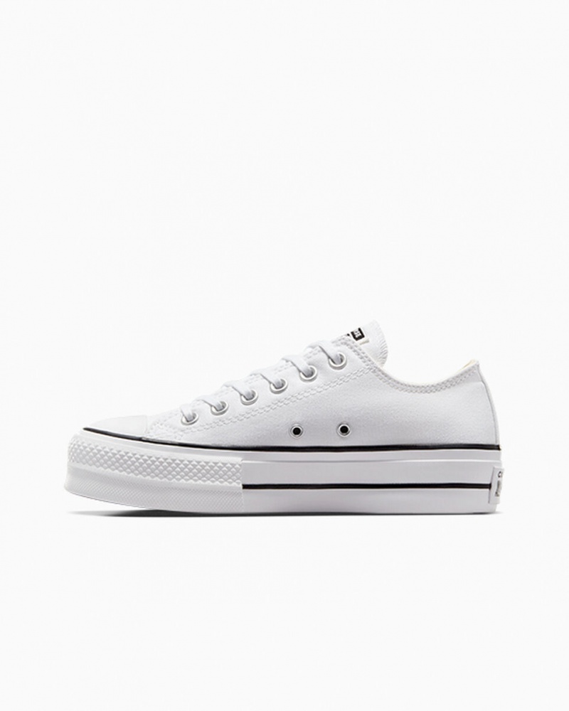 Converse Chuck Taylor All Star Lift Platform Fehér Fekete Fehér | 521NIZLPW