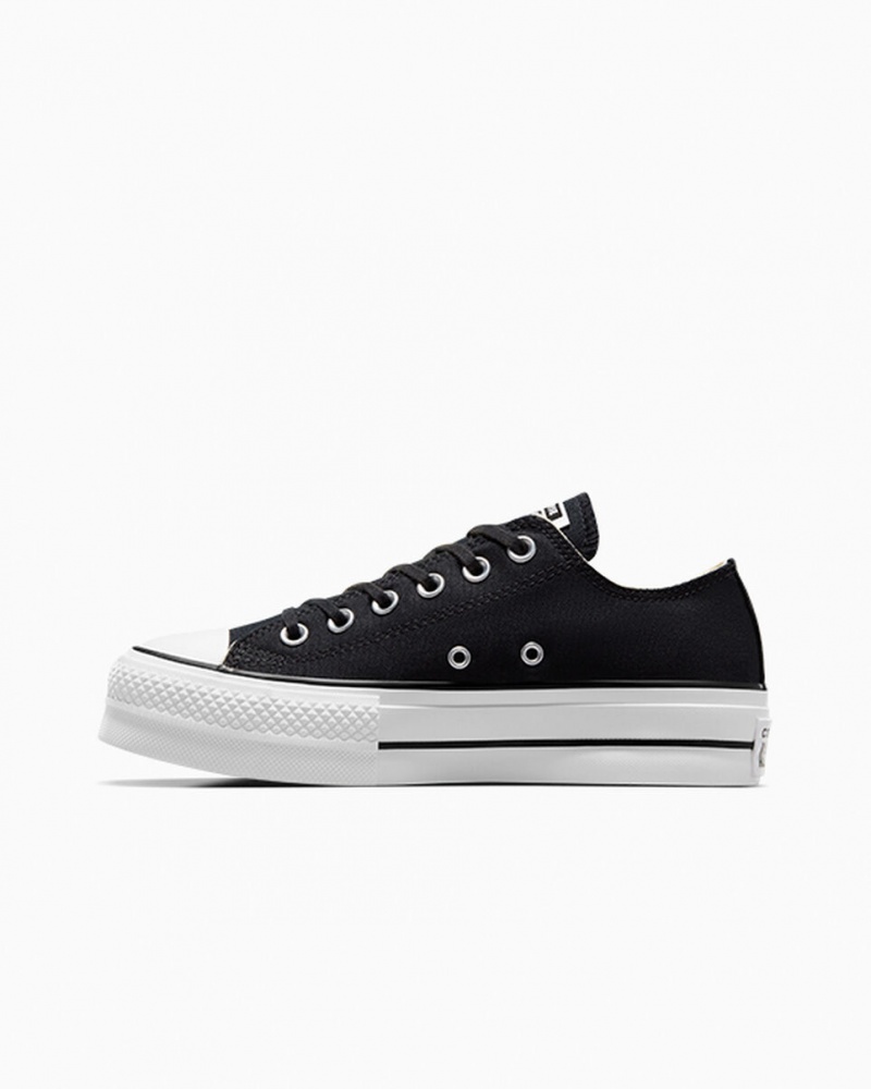 Converse Chuck Taylor All Star Lift Platform Fekete Fehér Fehér | 420IWKHQU