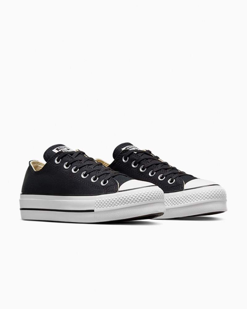 Converse Chuck Taylor All Star Lift Platform Fekete Fehér Fehér | 420IWKHQU