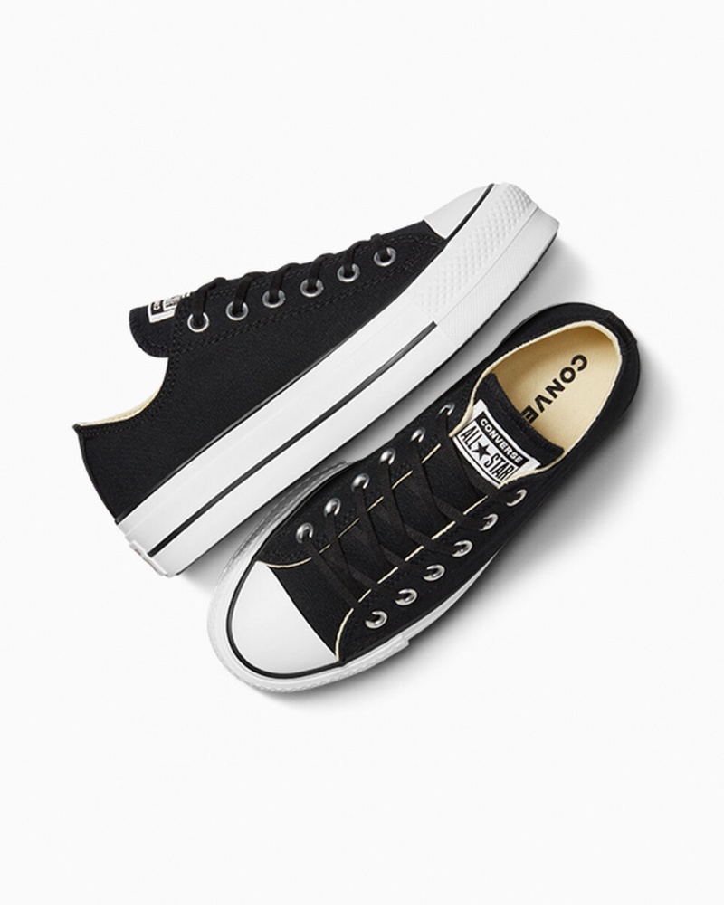 Converse Chuck Taylor All Star Lift Platform Fekete Fehér Fehér | 420IWKHQU