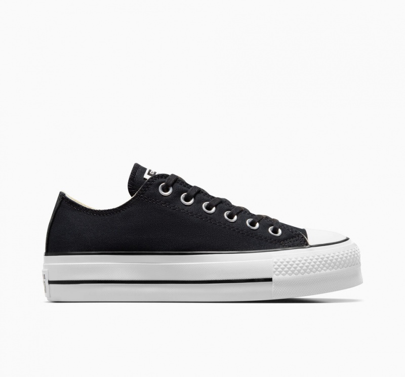 Converse Chuck Taylor All Star Lift Platform Fekete Fehér Fehér | 420IWKHQU