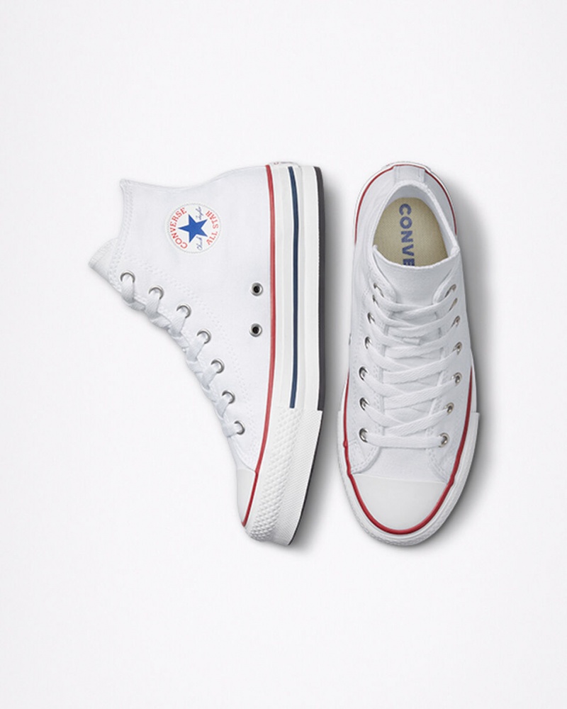 Converse Chuck Taylor All Star Lift Platform Fehér Sötétkék | 985LYFSDN