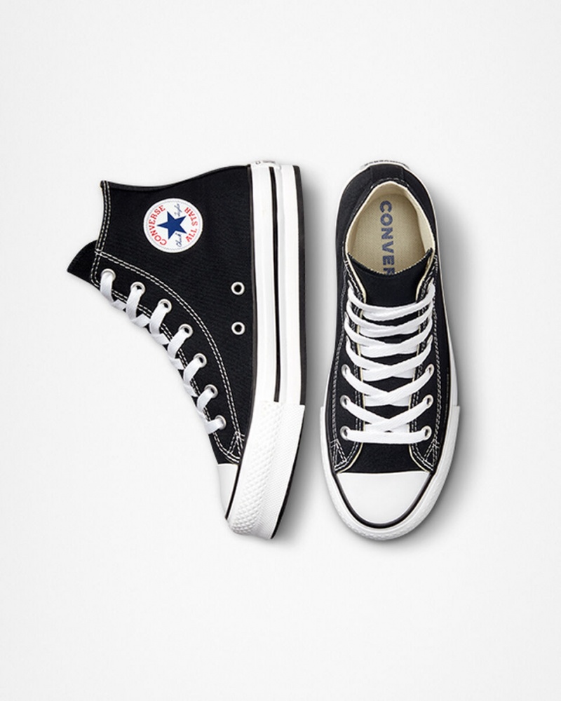 Converse Chuck Taylor All Star Lift Platform Fekete Fehér Fekete | 984NAYBHQ