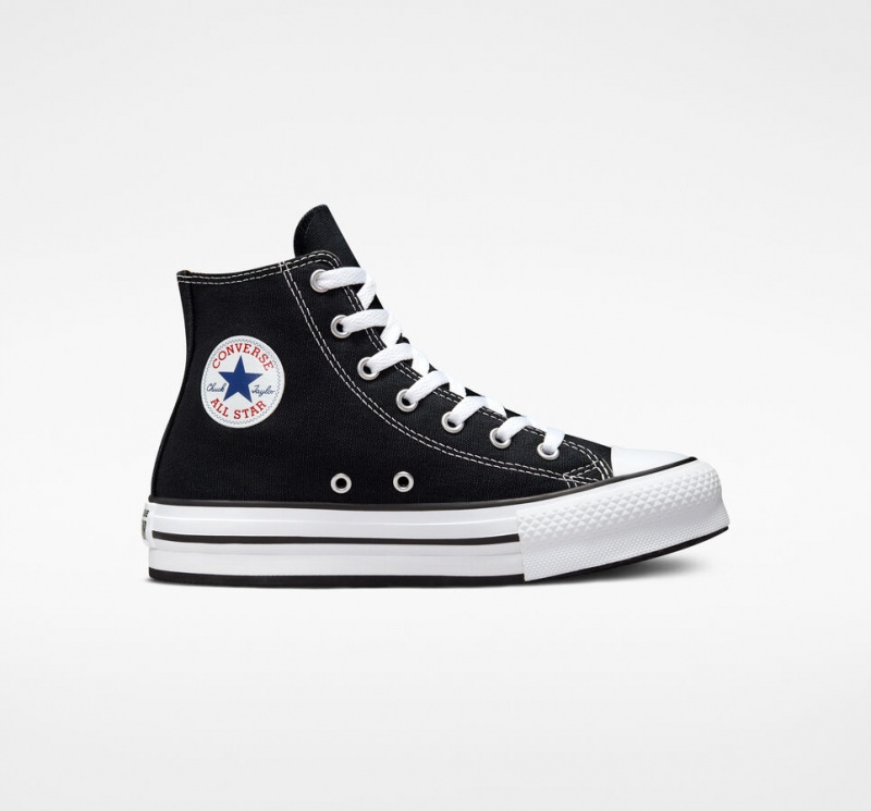 Converse Chuck Taylor All Star Lift Platform Fekete Fehér Fekete | 984NAYBHQ