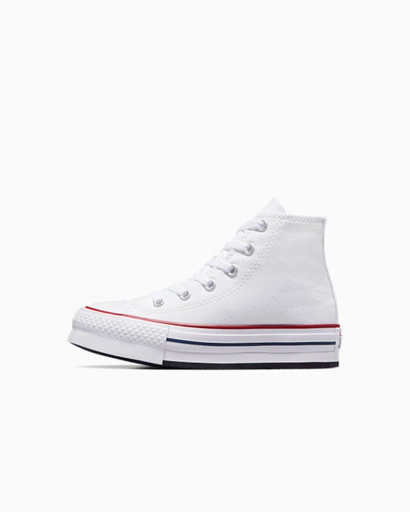 Converse Chuck Taylor All Star Lift Platform Fehér Sötétkék | 981CPDIJB