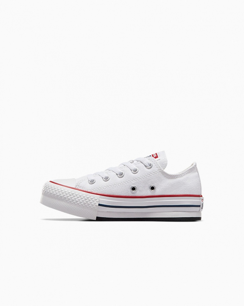 Converse Chuck Taylor All Star Lift Platform Fehér Sötétkék | 397PNYILQ