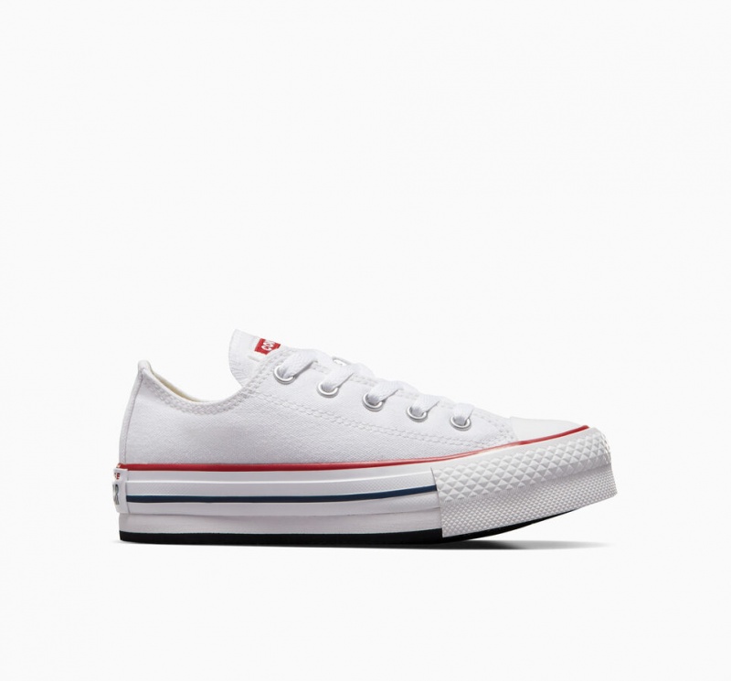 Converse Chuck Taylor All Star Lift Platform Fehér Sötétkék | 397PNYILQ