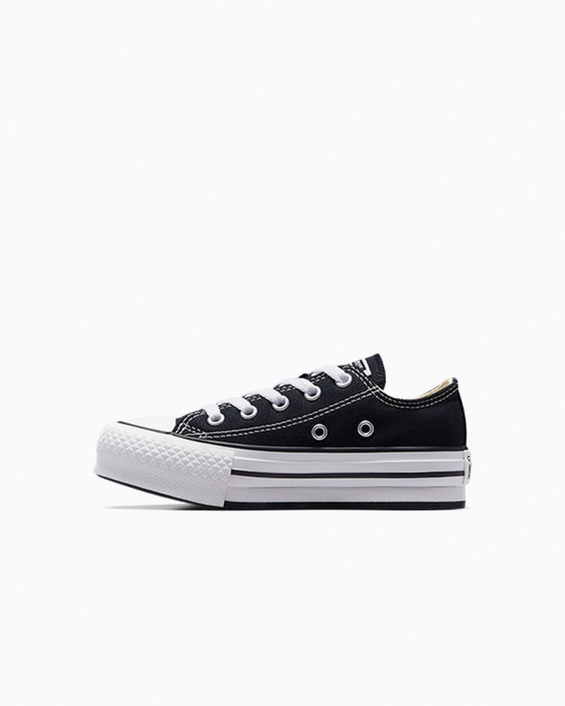 Converse Chuck Taylor All Star Lift Platform Fekete Fehér Fekete | 409ZBXKEL