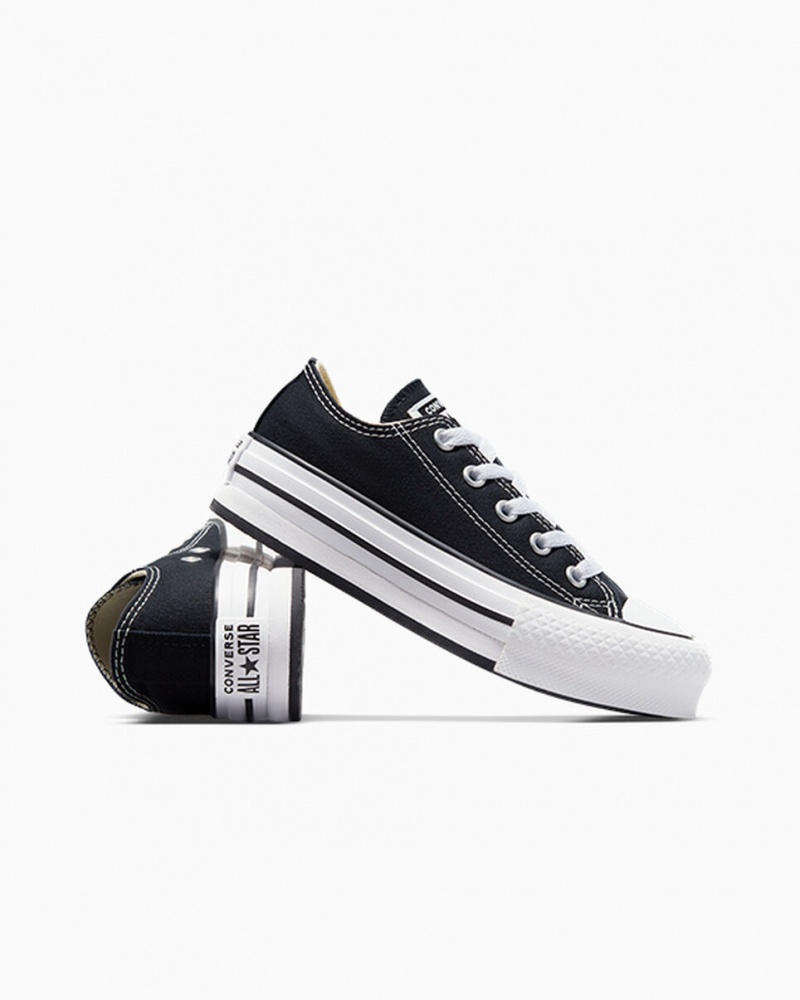 Converse Chuck Taylor All Star Lift Platform Fekete Fehér Fekete | 409ZBXKEL