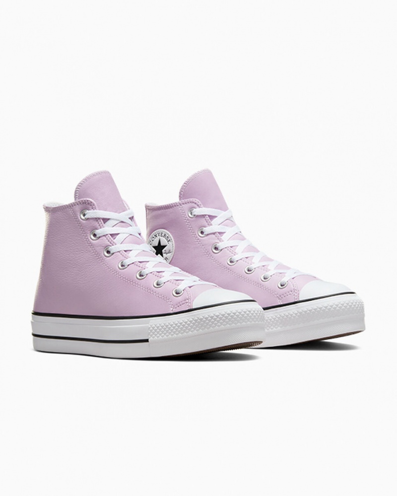 Converse Chuck Taylor All Star Lift Platform Excess Materials Fehér Fekete | 581UADXHV