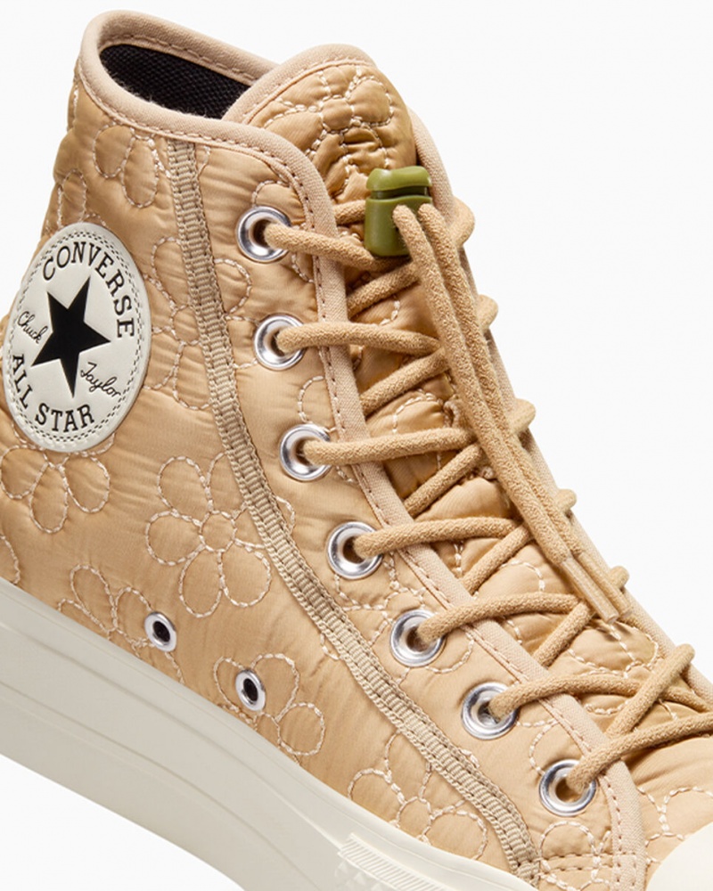 Converse Chuck Taylor All Star Lift Platform Steppelt Khaki | 573WAGZEN