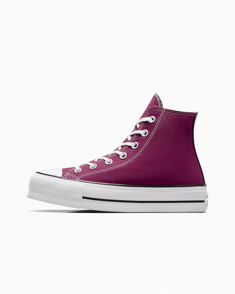 Converse Chuck Taylor All Star Lift Platform Seasonal Color Fehér Fekete | 590NYDEKI