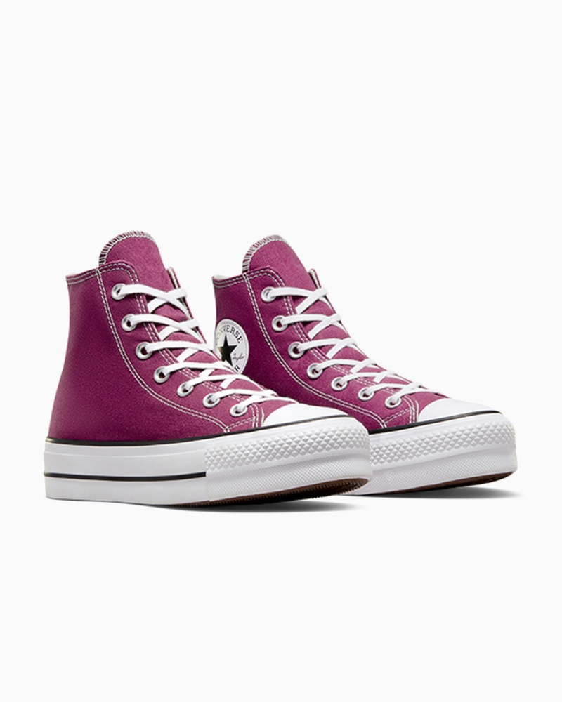 Converse Chuck Taylor All Star Lift Platform Seasonal Color Fehér Fekete | 590NYDEKI