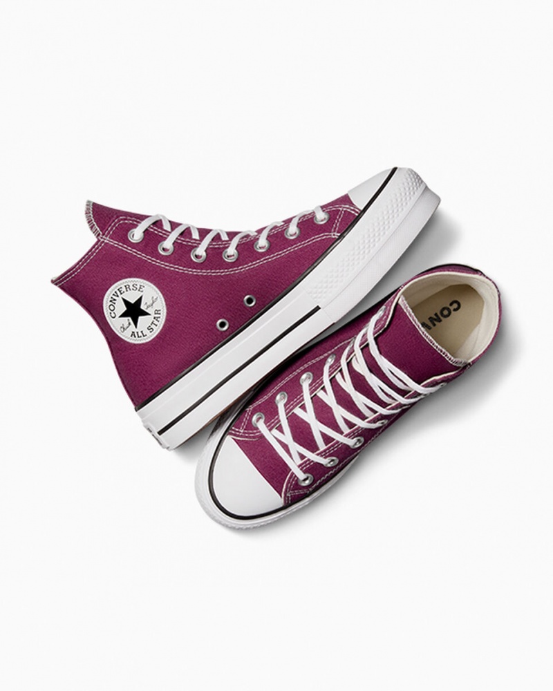 Converse Chuck Taylor All Star Lift Platform Seasonal Color Fehér Fekete | 590NYDEKI