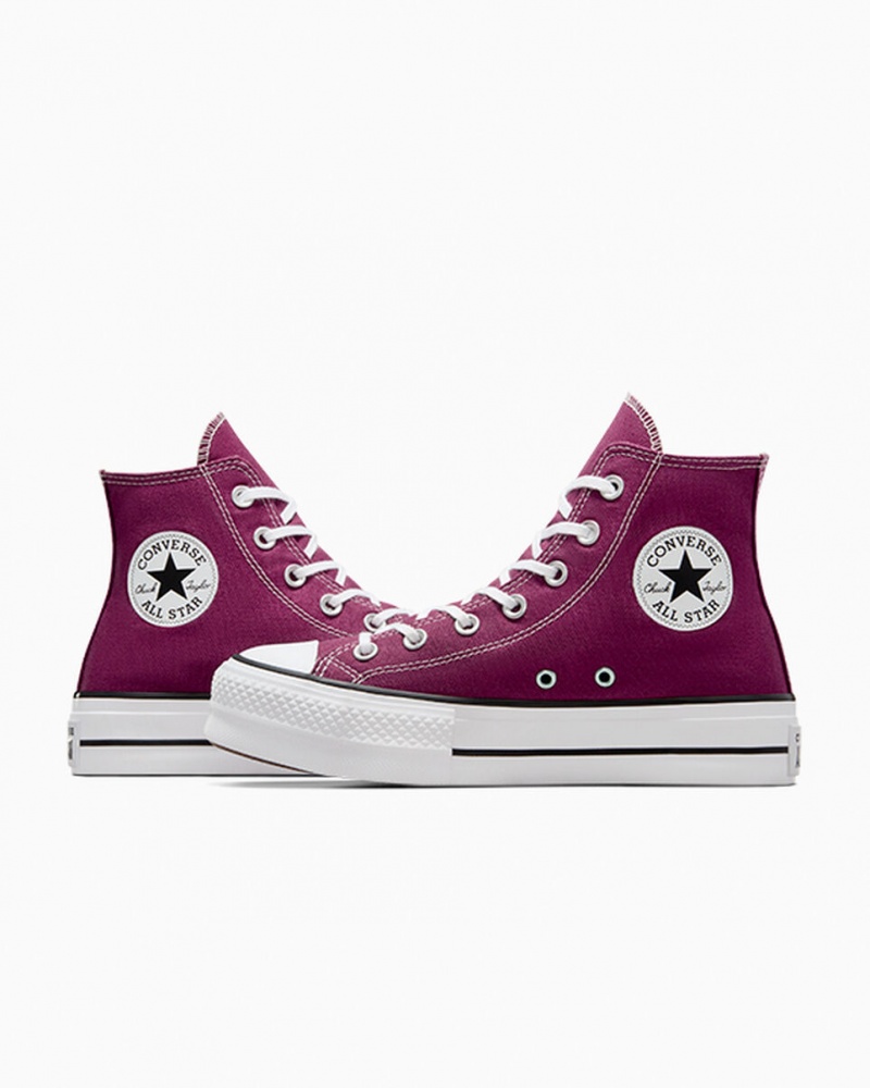 Converse Chuck Taylor All Star Lift Platform Seasonal Color Fehér Fekete | 590NYDEKI