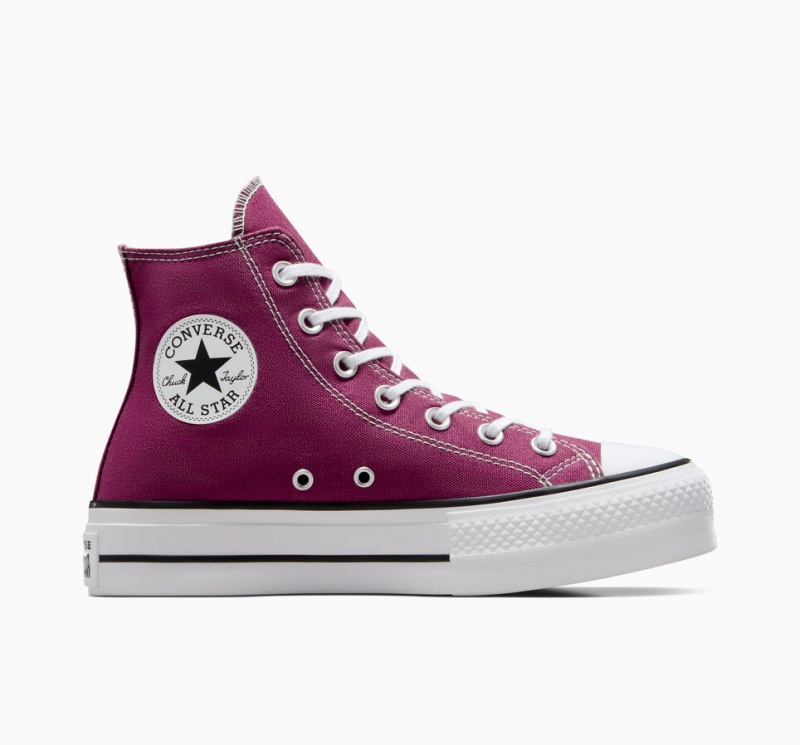 Converse Chuck Taylor All Star Lift Platform Seasonal Color Fehér Fekete | 590NYDEKI