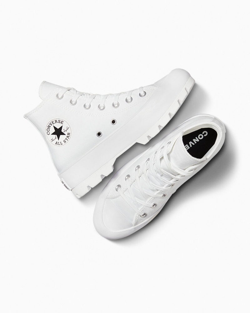 Converse Chuck Taylor All Star Lugged Fehér Fekete Fehér | 946BEQJMF