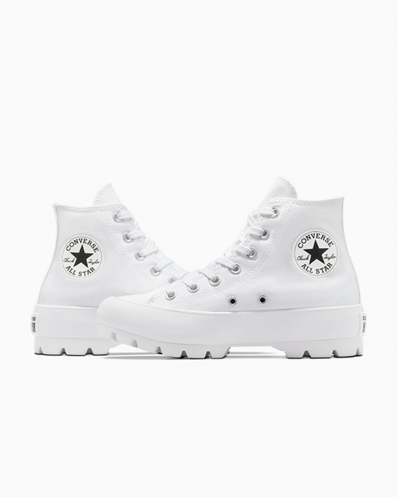 Converse Chuck Taylor All Star Lugged Fehér Fekete Fehér | 946BEQJMF