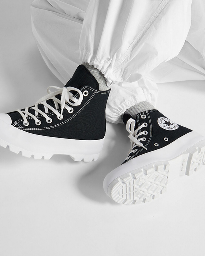 Converse Chuck Taylor All Star Lugged Fekete Fehér Fekete | 768FPSVRK