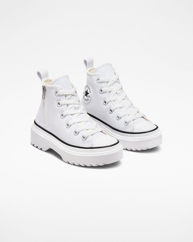 Converse Chuck Taylor All Star Lugged Lift Platform Vászon Fehér Fehér Fekete | 835MBPJET