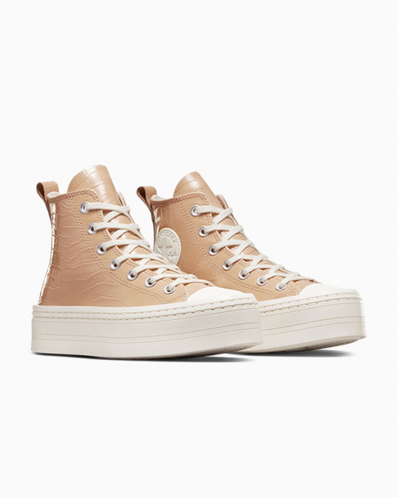 Converse Chuck Taylor All Star Modern Lift Platform Embossed Epic Dune / Epic Dune / Egret | 948FXIRYO