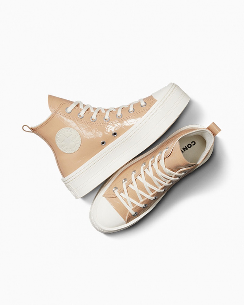 Converse Chuck Taylor All Star Modern Lift Platform Embossed Epic Dune / Epic Dune / Egret | 948FXIRYO