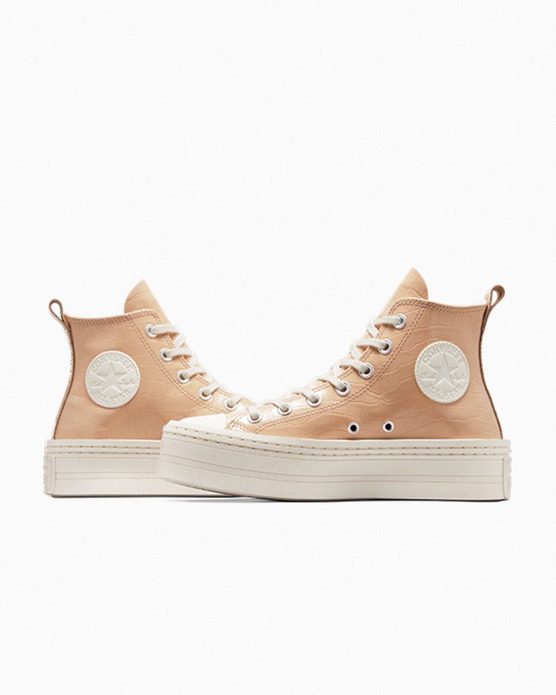 Converse Chuck Taylor All Star Modern Lift Platform Embossed Epic Dune / Epic Dune / Egret | 948FXIRYO