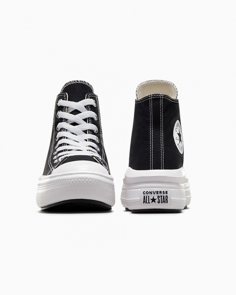 Converse Chuck Taylor All Star Move Platform Fekete Fehér | 059PRZXAV