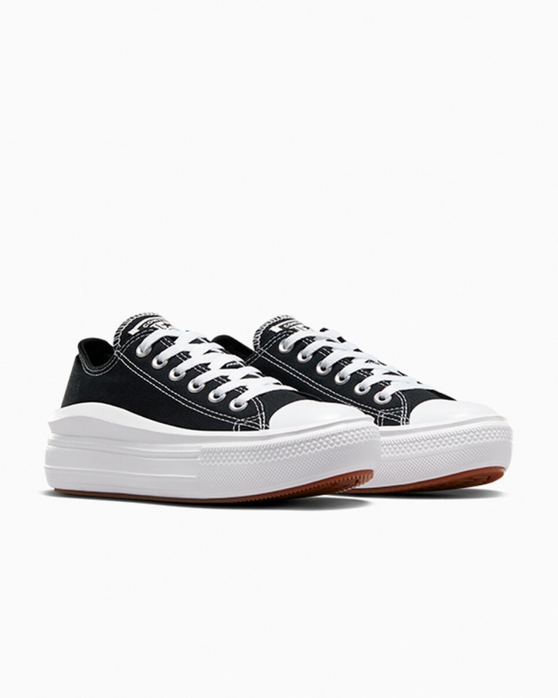 Converse Chuck Taylor All Star Move Platform Fekete Fehér Fehér | 273AIZLKW