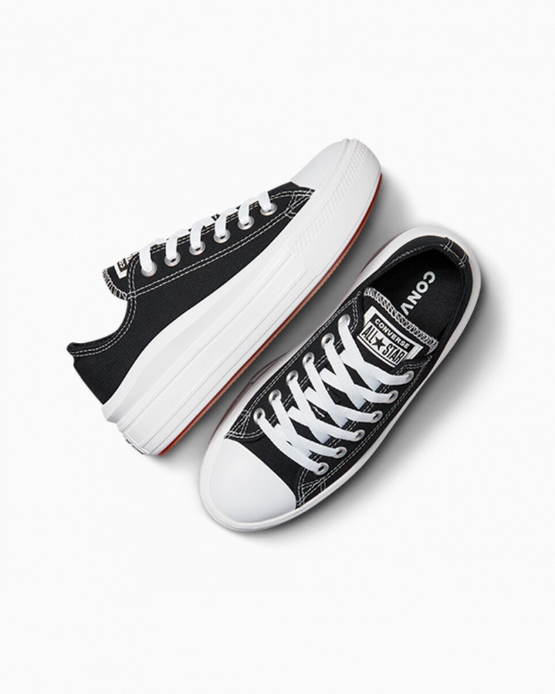 Converse Chuck Taylor All Star Move Platform Fekete Fehér Fehér | 273AIZLKW