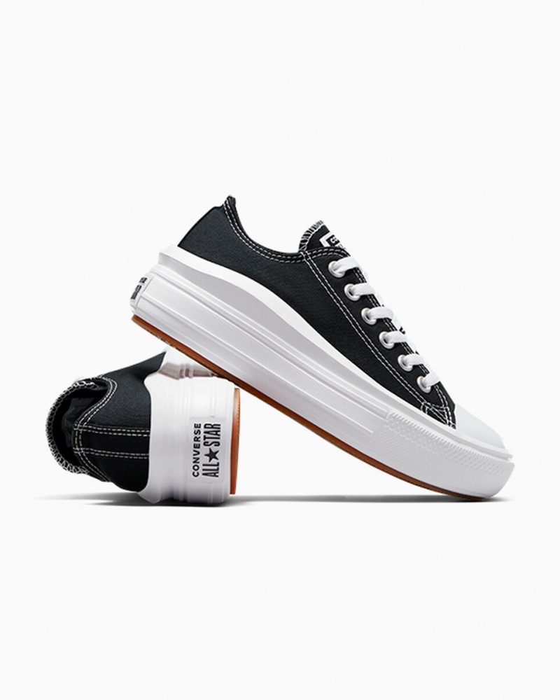 Converse Chuck Taylor All Star Move Platform Fekete Fehér Fehér | 273AIZLKW