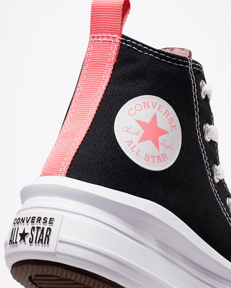 Converse Chuck Taylor All Star Move Platform Fekete Rózsaszín Fehér | 951ASLQFH