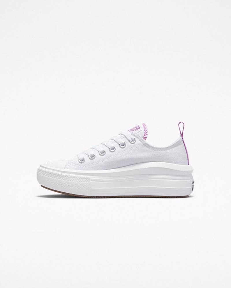 Converse Chuck Taylor All Star Move Platform Fehér Lila Fehér | 275XTODRB