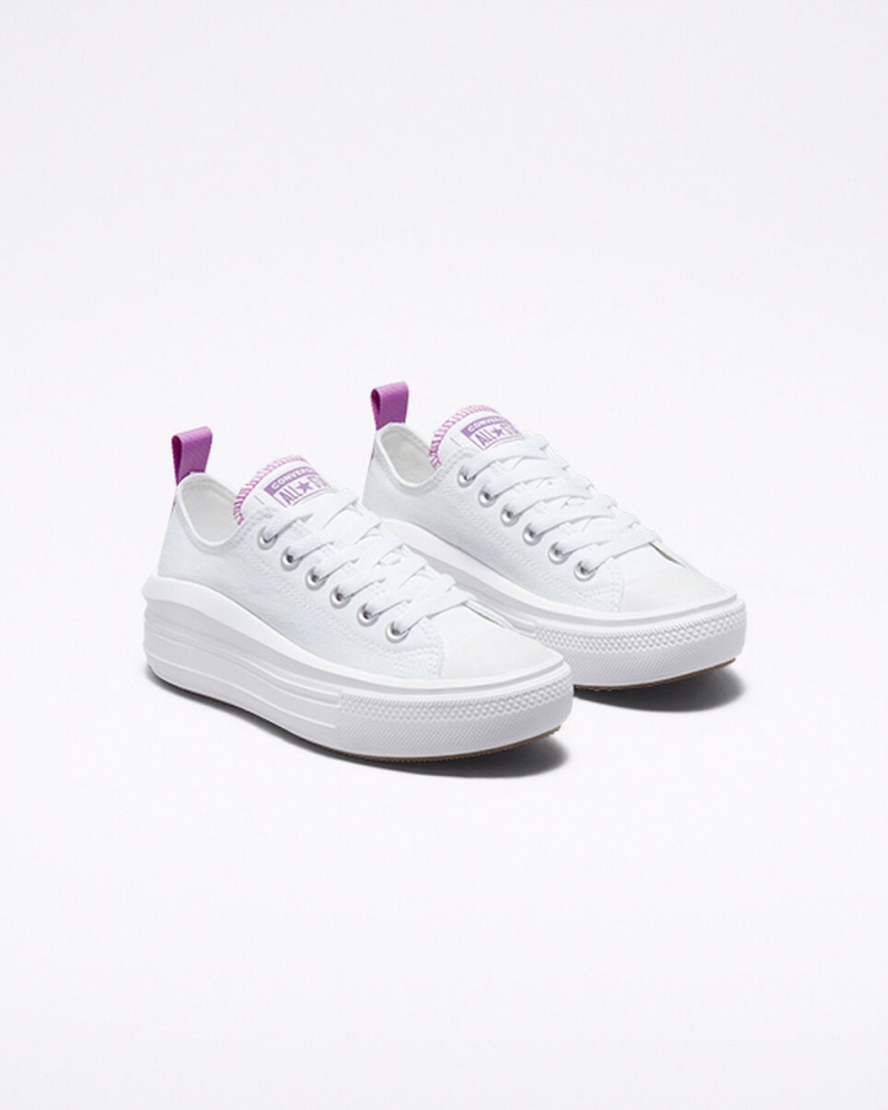 Converse Chuck Taylor All Star Move Platform Fehér Lila Fehér | 275XTODRB