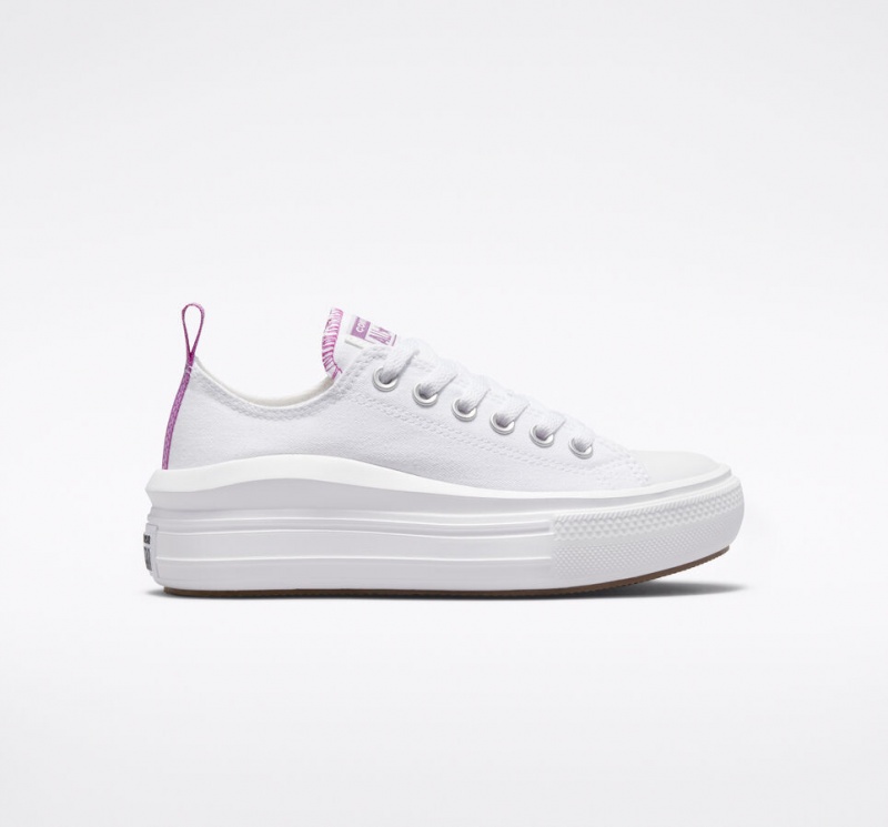 Converse Chuck Taylor All Star Move Platform Fehér Lila Fehér | 275XTODRB