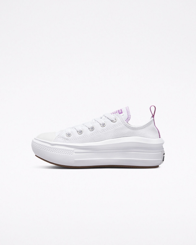 Converse Chuck Taylor All Star Move Platform Fehér Lila Fehér | 271REWXGK