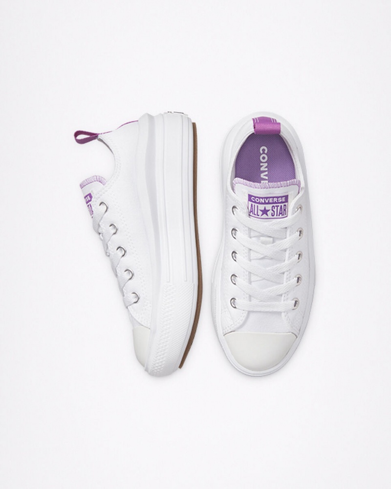 Converse Chuck Taylor All Star Move Platform Fehér Lila Fehér | 271REWXGK