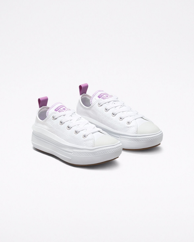 Converse Chuck Taylor All Star Move Platform Fehér Lila Fehér | 271REWXGK