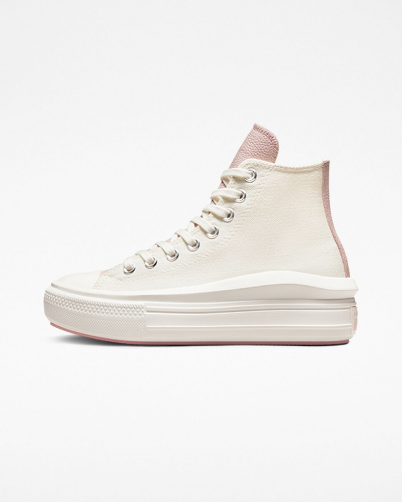 Converse Chuck Taylor All Star Move Platform Tonal Materials Rózsaszín | 465XQPDEB