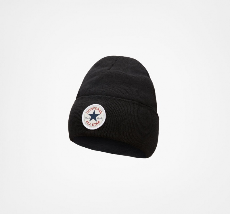 Converse Chuck Taylor All Star Patch Beanie Fekete | 398DLNFKC