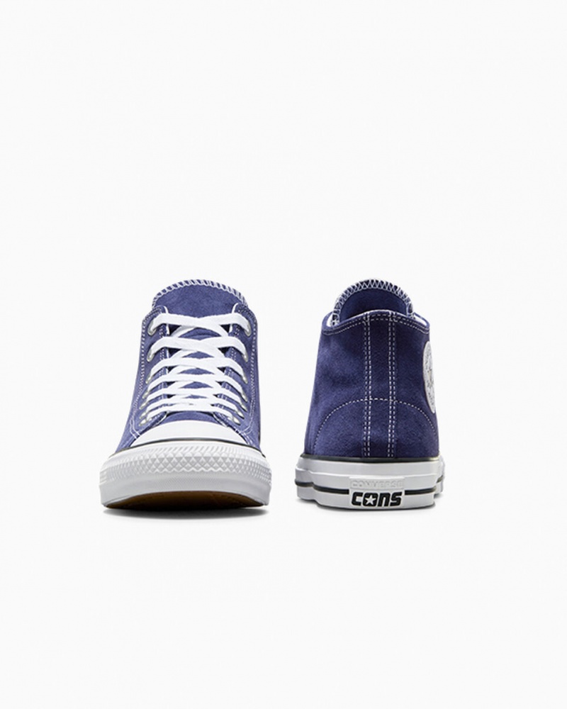 Converse Chuck Taylor All Star Pro Velúr Kék Fehér Fekete | 965ACJGHK