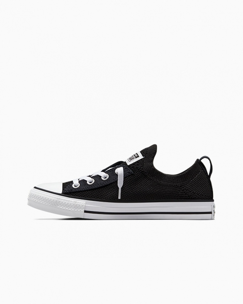 Converse Chuck Taylor All Star Shoreline Knit Slip Fekete Fehér Fekete | 104WDBIVC