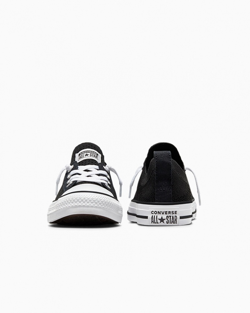 Converse Chuck Taylor All Star Shoreline Knit Slip Fekete Fehér Fekete | 104WDBIVC