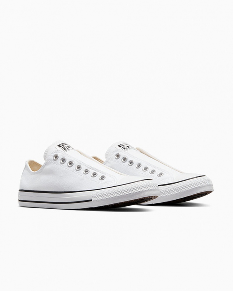 Converse Chuck Taylor All Star Slip Fehér Fekete Fehér | 605BTCEGS