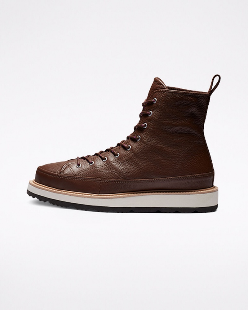 Converse Chuck Taylor Crafted Boot Csokoládé Világos Fekete | 148HCBLTI