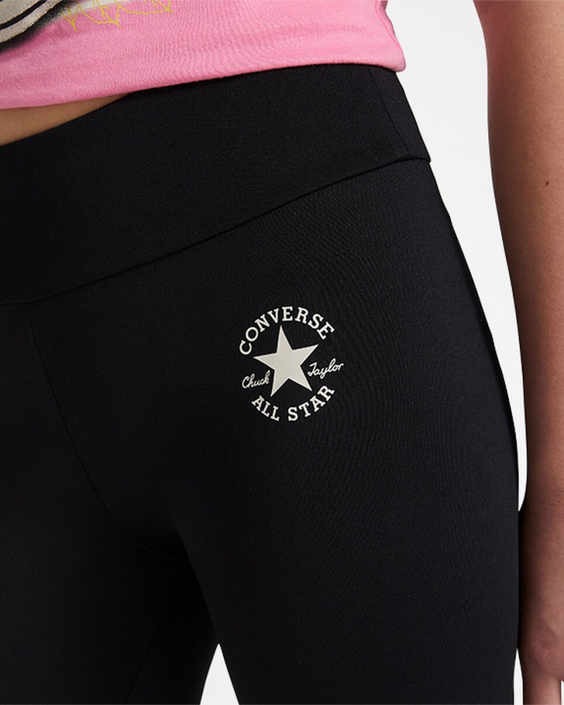 Converse Chuck Taylor Patch High Rise Leggings Fekete | 690QXHUJD