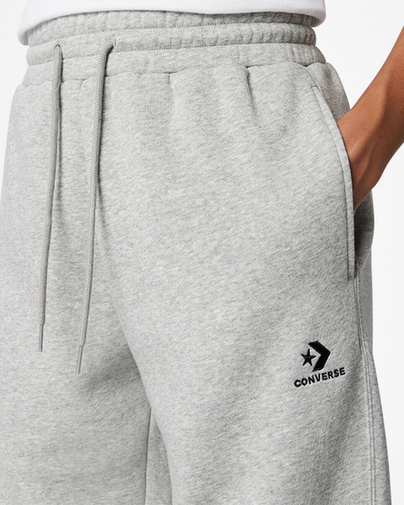 Converse Converse Go-To Embroidered Star Chevron Standard-Fit Fleece Sweatpant Szürke | 732TMENQC